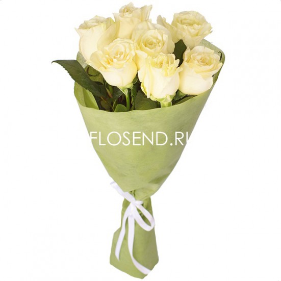 Букет «7 белых роз» - фото 2