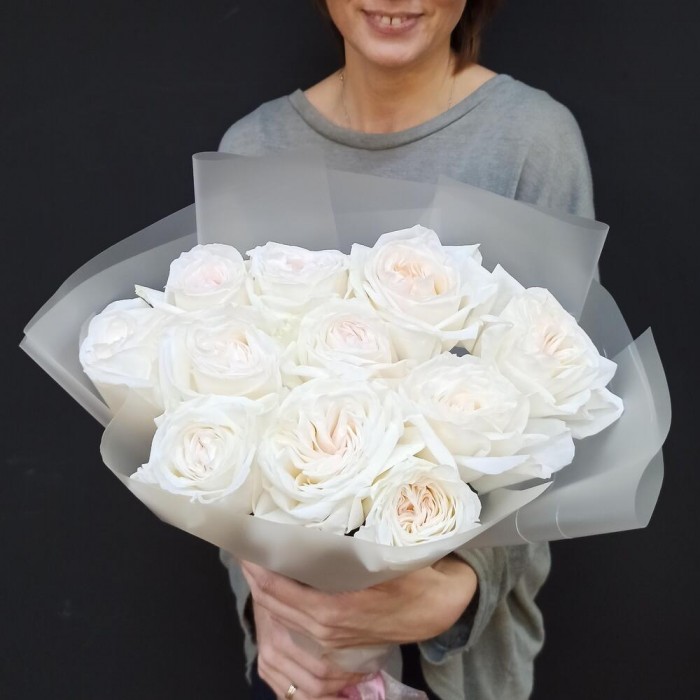Букет «Белых пионовидных роз»