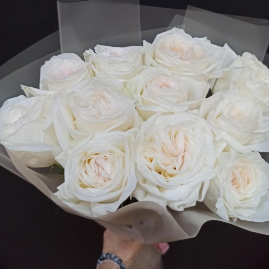 Букет «Белых пионовидных роз» - фото 2