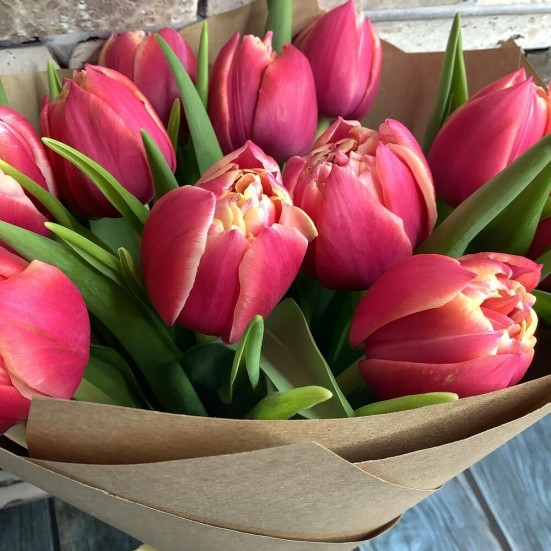 Букет «11 розовых тюльпанов» - фото 3